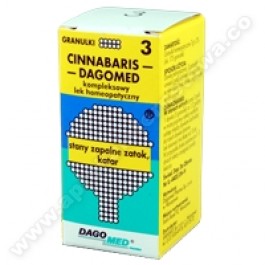 DAGOMED 3 Cinnabaris -st.zapal.zatok,katar granulki7g 