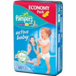 PAMPERS ACTIVE BABY EXTRA LARGE X 44 SZT 