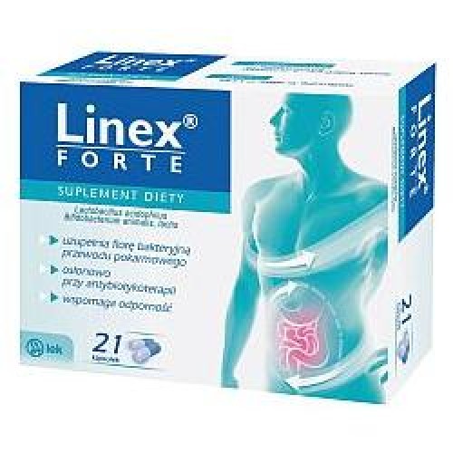 Linex Forte x 21 kaps. leki bez recepty dorośli