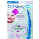 CURAbaby CKC 42 zestaw: gryzak ze szczoteczką (różowy)