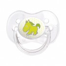 Canpol Smoczek silikonowy symetryczny "Transparent" (6-18m) x 1szt.